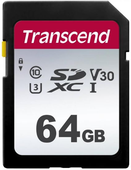  Зображення Карта пам'яті Transcend SD  64GB C10 UHS-I  R100/W20MB/s 